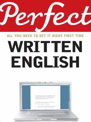 cover image of Perfect Written English